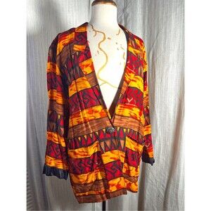 Fritz & Lloyd Blazer Size 8 Women’s Vintage Abstract Autumn Light Blazer Jacket
